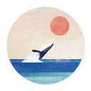 Poster Walvis in de zee - Rivers - Rond