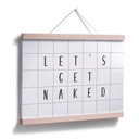Plakat z siatką - Let's get naked