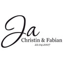 Wallsticker -  + Navn + Dato Ja