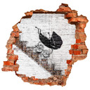 3D - Wallsticker Banksy - Baby Carriage