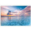 Canvasbillede, Hav ved solnedgang