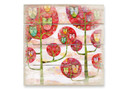 Obraz drewniany Blanz - Sowy w lesie - 40x41,5 cm