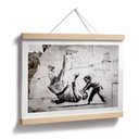 Plakat Banksy'ego w Ukrainie - Mały judoka