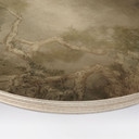 Houten Wanddecoratie met uitzicht in de boomtoppen - Ms Tiff - Rond