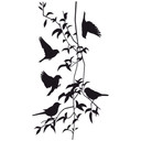 Sticker mural - Liane avec oiseaux