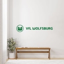 Wandtattoo VfL Wolfsburg Logo Schriftzug Horizontal