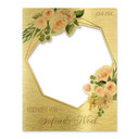 Fotorahmen Hochzeit Romantische Blumen - personalisierbar