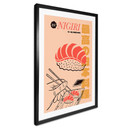 Plakat Kuchnia Japońska Vintage - Sushi Łosoś - Gomes