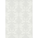 Tapeta ozdobna, włókninowa Erismann Versailles biała, szara, srebrna