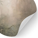Mystiek regenwoud in mist Muursticker - Ms Tiff - Rond