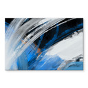 Acrylglasbild Blaue Pinselstriche abstrakt - Cheney