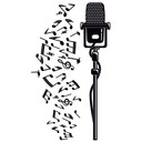 Wallsticker - Mikrofon