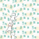 Non-woven tapet - Kitty Climbers - 250 x 280 cm