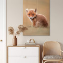 Glasschilderij van Duijn - Baby Fox