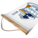 Stoffbild Grosse Welle Tee im Hokusai-Stil - Trinidad