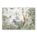 Wanddecoratie jungledieren op grote safari - Ms Tiff - Alu-Dibond
