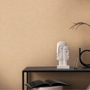 Papier peint uni aspect plâtre beige - papier peint uni texturé - vinyle expansé