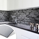Rivestimento cucina - Alu-Dibond Argento - Muro 04