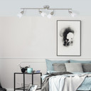 Deckenleuchte Noemi, silber, 13 x 70 cm, Metall Strahler