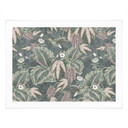 Plakat z kolibrem w tropikalnym lesie - Bloomery Decor