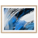 Poster Pennellate Blu Astratto - Cheney