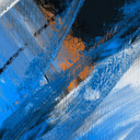 Fototapete Blaue Pinselstriche abstrakt - Cheney