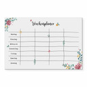 Memoboard Glas/Acryl Wochenplaner Familie - transparent