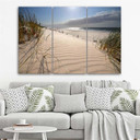 3 stykke lærredstryk, Dune Beach Sea