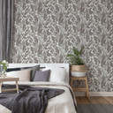 Architects Paper Floral Impression - Papier peint intissé fleuris, gris