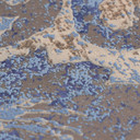 Ikke-vævet tapet Davide Ornament Blue Brown Metallic - Maison Du Temps Neo-Klassik stue