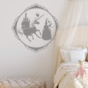 Sticker mural - Le monde fantastique- Licorne