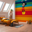 Tapet - Mickeys magiske regnbue - 300 x 250 cm