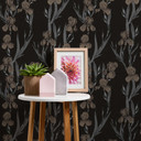 Daniel Hechter Papier peint floral Noir, Gris, Marron 