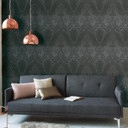 Livingwalls Paisley Tapete My Home My Spa Vliestapete Romantic Home schwarz, dunkelgrau, gold