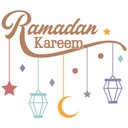 Sticker muralRamadan Kareem - Lanternes Moon Star 