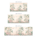 Stænkplade til køkken Tropisk idyl med kolibri abrikos - Bloomery Decor
