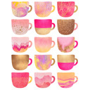 Muursticker Fredriksson - Pretty Coffee Cups - set