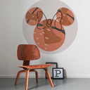 Selvklæbende tapet - Minnie Terra - 125 x 125 cm