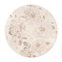 Plakat Dalie Shabby Chic Beige - Bloomery Decor - Okrągły