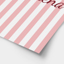 Poster personnalisable rayures roses