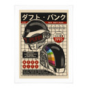 Plakat pop art print inspirowany Daft Punk - Gomes