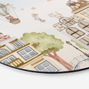 Wanddecoratie Katten over de Daken - Oliver Robins - Alu-Dibond - Rond