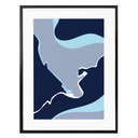 Plakat Nordic Creators - Abstrakcyjny niebieski