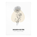 Personalisierbares Poster Monatsblume November