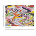 ColourCircles1 tapet i grønlilla - non-woven tapet Designwalls 2 - 2,55 x 3,5 m