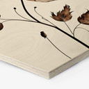 Sekskantet træ Dried Flowers in Cream - Treechild