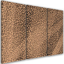 3 stykke lærredsprint, Leopard Leopard Pels Patches Mønster