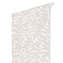 Delikat tapet med mønster af akvarelblade - Soft Beige - Bloomery Decor