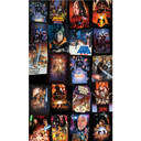 Tapetpanel i fleece -  Star Wars Posters Collage