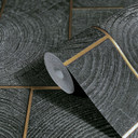 grafisk tapet, non-woven Naturlig Opulence sort
